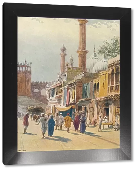 A Street in Delhi - Looking Towards the Jumma Musjid, c1880 (1905). Artist: Alexander Henry Hallam Murray