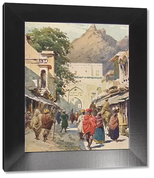 The Main Street of Alwar, c1880 (1905). Artist: Alexander Henry Hallam Murray