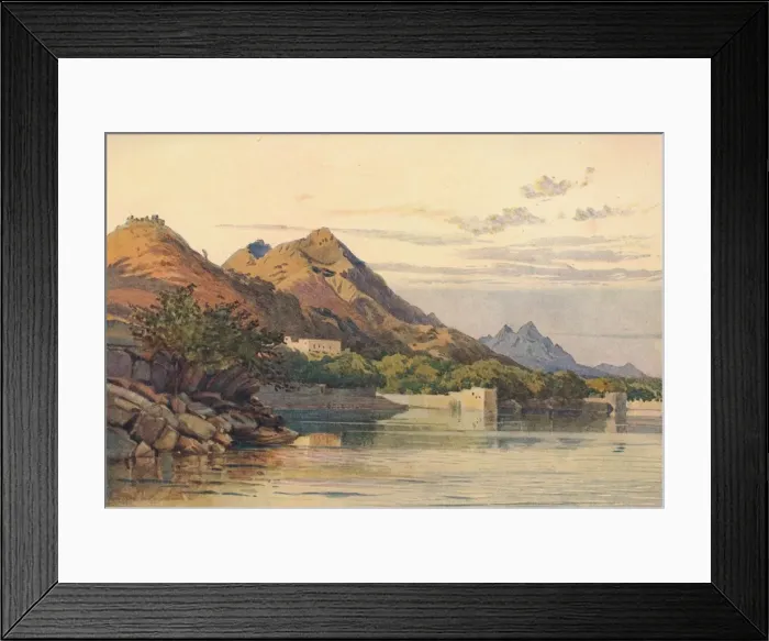 Framed Print : The Ana Sagar, Ajmere, c1880 (1905). Artist: Alexander Henry Hallam Murray Framed Print : The Ana Sagar, Ajmere, c1880 (1905). Artist: Alexander Henry Hallam Murray