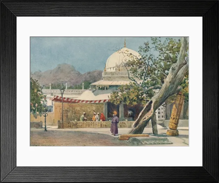 Framed Print : The Tomb of Khwajah Muin-Ud-Din Chisti, in the Dargah, Ajmere, c1880 (1905). Artist: Alexander Henry Hallam Murray Framed Print : The Tomb of Khwajah Muin-Ud-Din Chisti, in the Dargah, Ajmere, c1880 (1905). Artist: Alexander Henry Hallam Murray