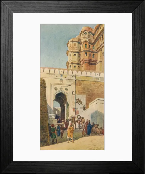 Framed Print : The Ascent to the Palace, Jodhpur, c1880 (1905). Artist: Alexander Henry Hallam Murray Framed Print : The Ascent to the Palace, Jodhpur, c1880 (1905). Artist: Alexander Henry Hallam Murray