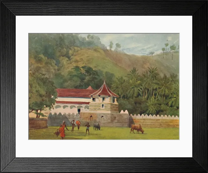 Framed Print : The Temple of the Tooth, Kandy - Exterior, c1880 (1905). Artist: Alexander Henry Hallam Murray Framed Print : The Temple of the Tooth, Kandy - Exterior, c1880 (1905). Artist: Alexander Henry Hallam Murray