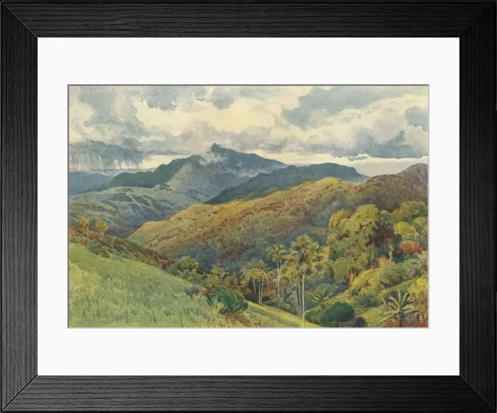 Framed Print : The Mountains from Pallekelly, c1880 (1905). Artist: Alexander Henry Hallam Murray Framed Print : The Mountains from Pallekelly, c1880 (1905). Artist: Alexander Henry Hallam Murray