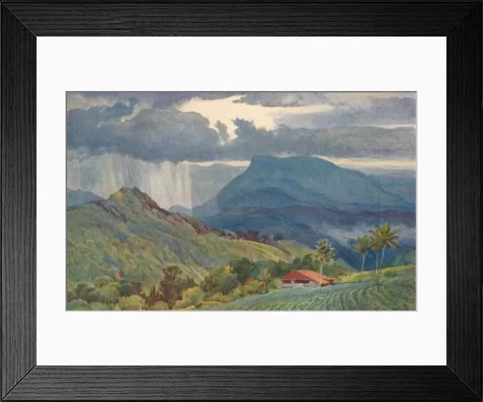 Framed Print : A Tropical Shower, c1880 (1905). Artist: Alexander Henry Hallam Murray Framed Print : A Tropical Shower, c1880 (1905). Artist: Alexander Henry Hallam Murray