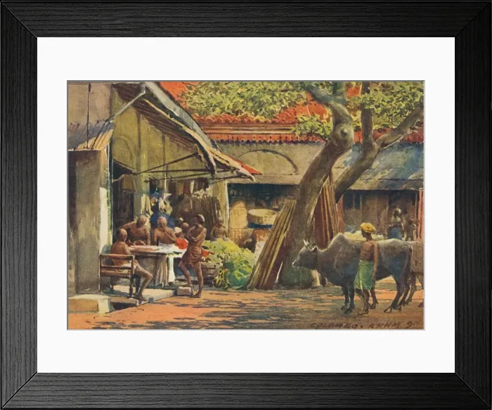 Framed Print : The Market, Colombo, c1880 (1905). Artist: Alexander Henry Hallam Murray Framed Print : The Market, Colombo, c1880 (1905). Artist: Alexander Henry Hallam Murray
