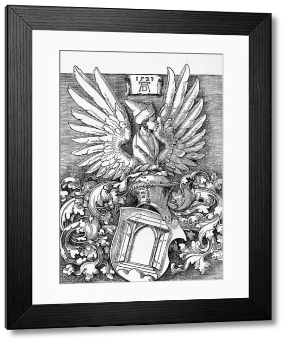 Framed Print : Armorial Bearings of the Durer Family, 1523, (1906). Artist: Albrecht Durer Framed Print : Armorial Bearings of the Durer Family, 1523, (1906). Artist: Albrecht Durer