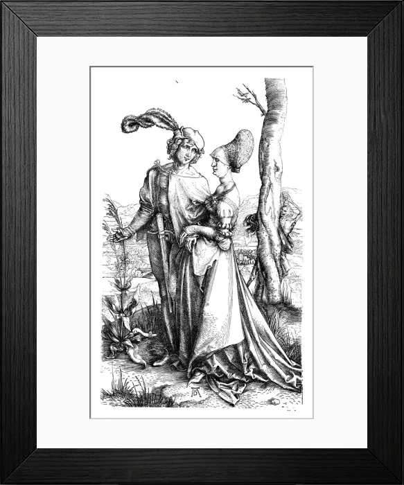 Framed Print : The Promenade, c1498, (1906). Artist: Albrecht Durer Framed Print : The Promenade, c1498, (1906). Artist: Albrecht Durer