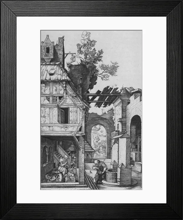 Framed Print : The Nativity, 1504, (1906). Artist: Albrecht Durer Framed Print : The Nativity, 1504, (1906). Artist: Albrecht Durer