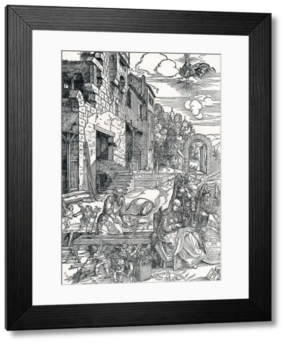Framed Print : The Holy Family in Egypt, c1501-1502, (1906). Artist: Albrecht Durer Framed Print : The Holy Family in Egypt, c1501-1502, (1906). Artist: Albrecht Durer