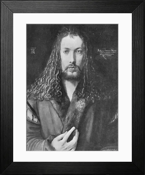 Framed Print : Self-Portrait, 1500, (1906). Artist: Albrecht Durer Framed Print : Self-Portrait, 1500, (1906). Artist: Albrecht Durer