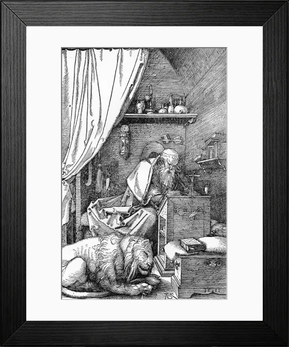 Framed Print : St. Jerome in His Cell, 1511, (1906). Artist: Albrecht Durer Framed Print : St. Jerome in His Cell, 1511, (1906). Artist: Albrecht Durer