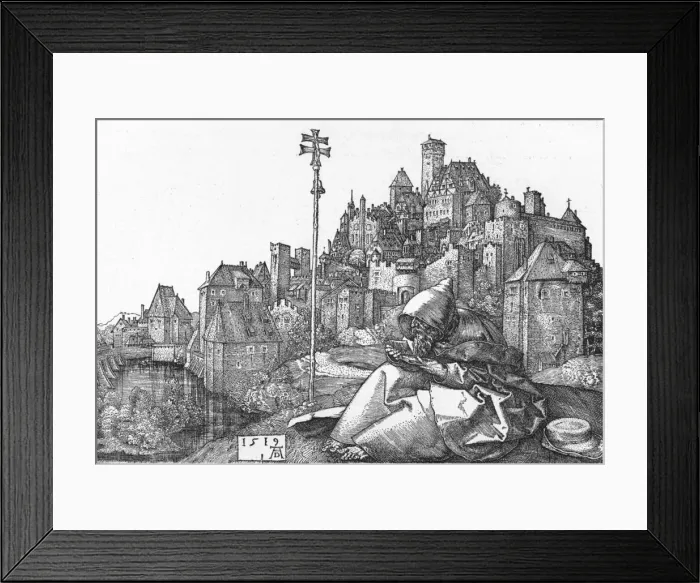 Framed Print : St. Anthony Reading, 1519, (1906). Artist: Albrecht Durer Framed Print : St. Anthony Reading, 1519, (1906). Artist: Albrecht Durer