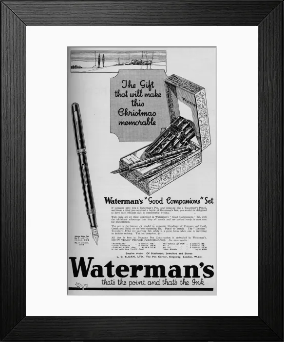 Framed Print : Watermans Good Companions Set, 1934, (1934) Framed Print : Watermans Good Companions Set, 1934, (1934)