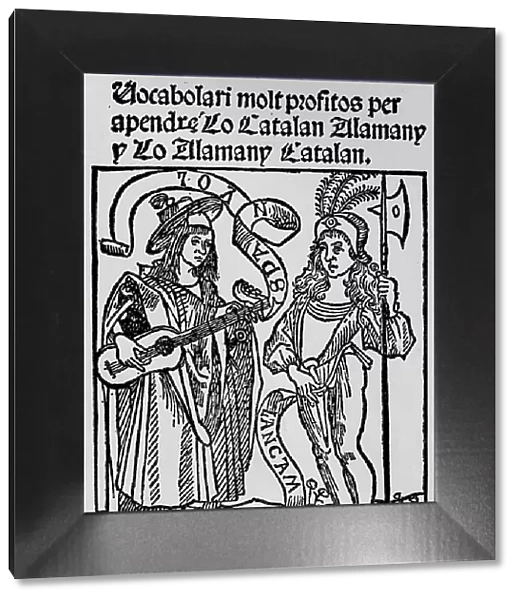 Frontispiece to a Catalan-German Dictionary dated 1502, (1934)