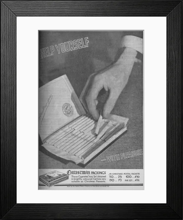 Framed Print : Christmas Packings Help Yourself - With Pleasure, 1934, (1934) Framed Print : Christmas Packings Help Yourself - With Pleasure, 1934, (1934)