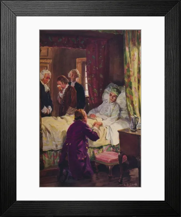 Framed Print : Jones flung himself at his benefactors feet, c1800, (1934). Artist: WRS Scott Framed Print : Jones flung himself at his benefactors feet, c1800, (1934). Artist: WRS Scott