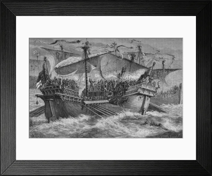 Framed Print : The Battle of Dover, 24 August 1217, (c1880) Framed Print : The Battle of Dover, 24 August 1217, (c1880)