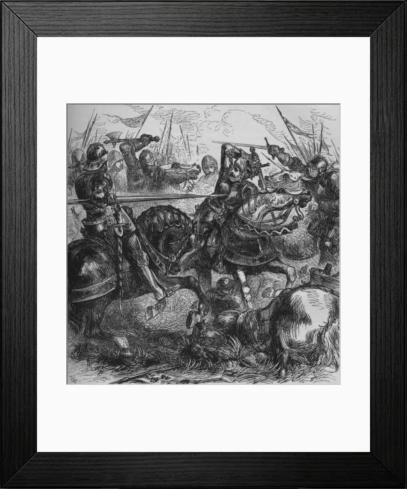 Framed Print : Richard III at Bosworth, 22 August 1485, (c1880) Framed Print : Richard III at Bosworth, 22 August 1485, (c1880)