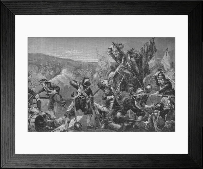 Framed Print : The Battle of Naseby, 14 June 1645, (c1880) Framed Print : The Battle of Naseby, 14 June 1645, (c1880)