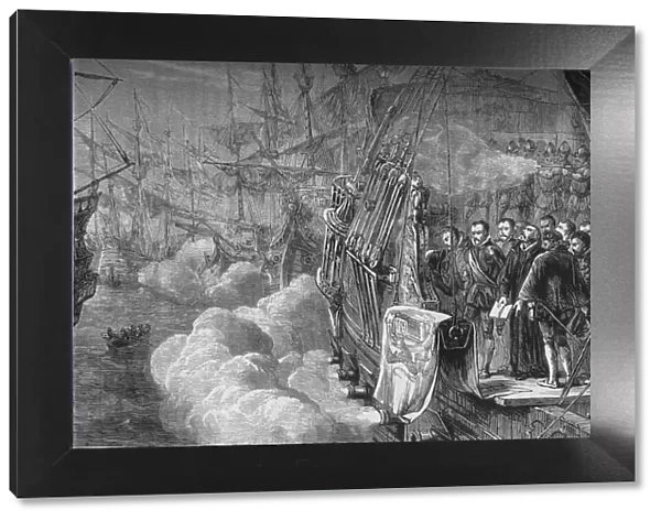 Drakes Funeral, January 1596, (c1880)