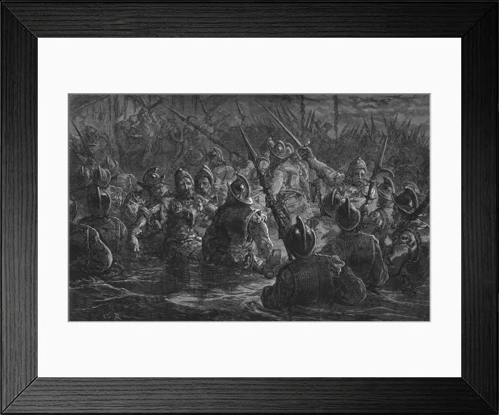 Framed Print : Attack on Porto Rico, 1797, (c1880) Framed Print : Attack on Porto Rico, 1797, (c1880)