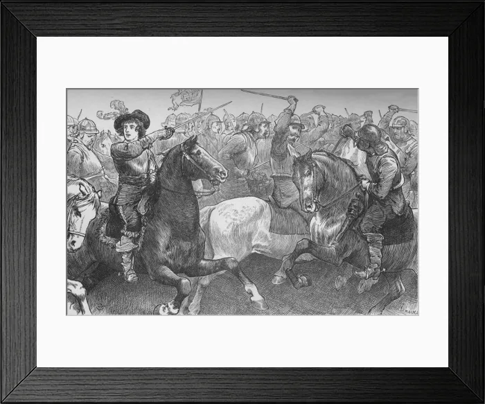 Framed Print : Prince Rupert at Edgehill, 23 October 1642, (c1880) Framed Print : Prince Rupert at Edgehill, 23 October 1642, (c1880)