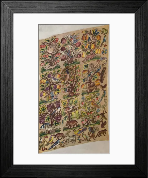 Framed Print : Embroidered Panel, c1600, (1929) Framed Print : Embroidered Panel, c1600, (1929)