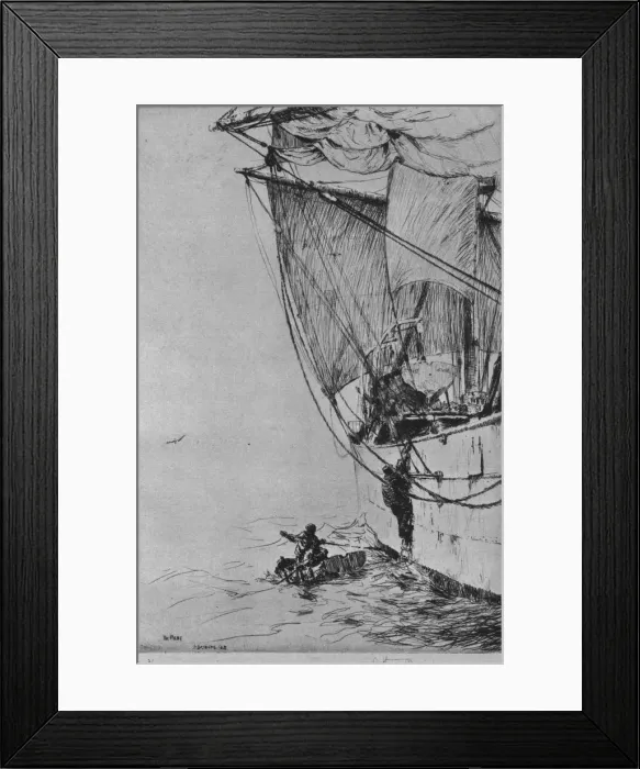 Framed Print : The Pilot, 1925, (1926). Artist: Arthur Briscoe Framed Print : The Pilot, 1925, (1926). Artist: Arthur Briscoe