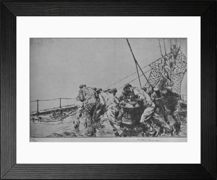 Framed Print : The Capstan, 1926. Artist: Arthur Briscoe Framed Print : The Capstan, 1926. Artist: Arthur Briscoe