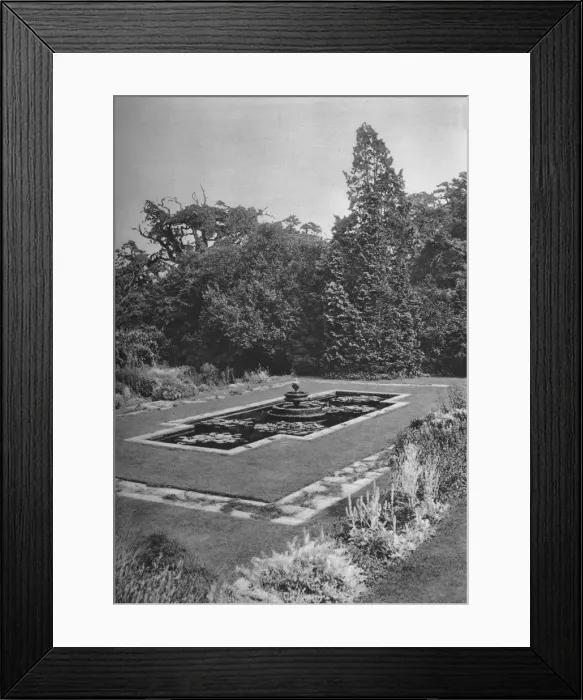 Framed Print : The Lily Basin, The White Lodge, Richmond, 1926 Framed Print : The Lily Basin, The White Lodge, Richmond, 1926