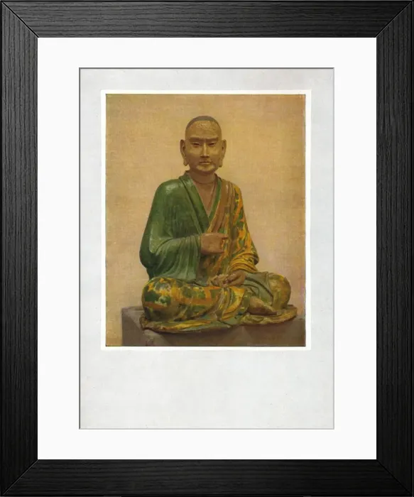 Framed Print : Seated Figure of a Lohan - T Ang Dynasty, c7th to 10th century AD, (1936) Framed Print : Seated Figure of a Lohan - T Ang Dynasty, c7th to 10th century AD, (1936)