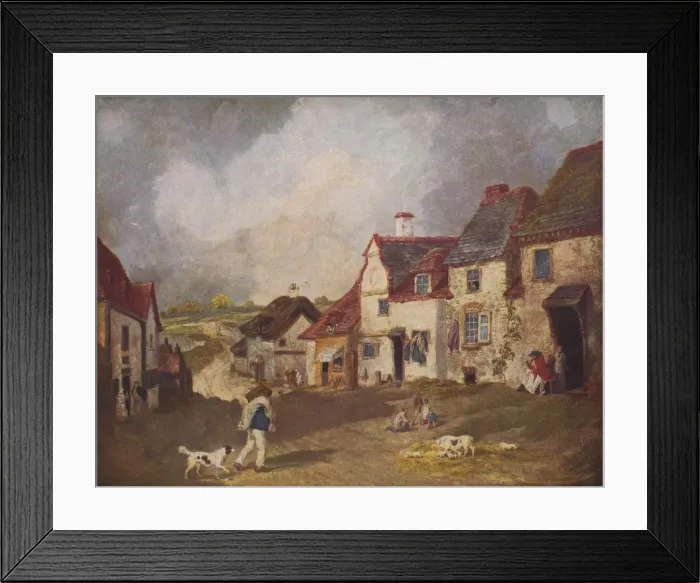 Framed Print : Pegwell Bay, Ramsgate, c1800, (1936). Artists: Unknown, James Ward