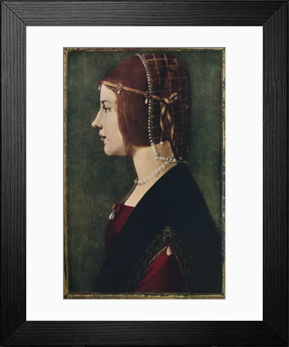 Framed Print : Portrait of a Young Girl, c1490, (1936). Artist: Ambrogio de Predis Framed Print : Portrait of a Young Girl, c1490, (1936). Artist: Ambrogio de Predis