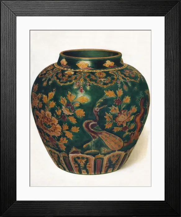 Framed Print : Wine Jar: Ming Dynasty, c1500, (1936) Framed Print : Wine Jar: Ming Dynasty, c1500, (1936)