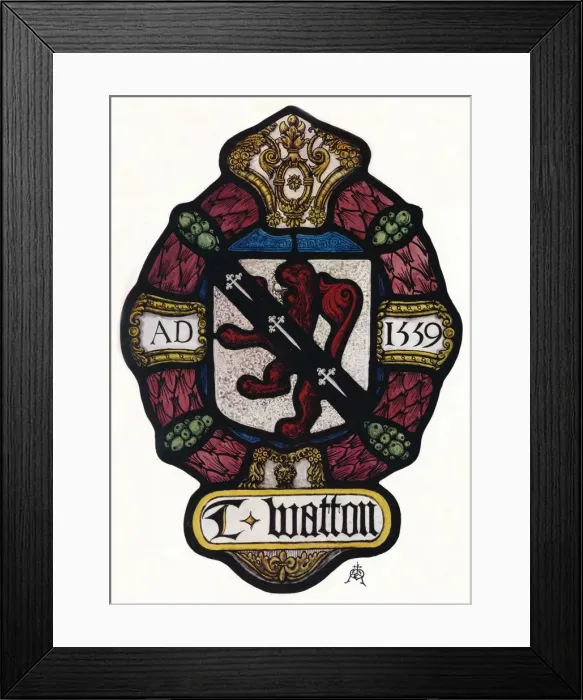 Framed Print : The Arms of Thomas Watton, c1900, (1936) Framed Print : The Arms of Thomas Watton, c1900, (1936)