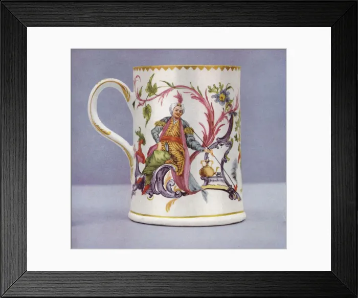 Framed Print : Porcelain Mug, c1770, (1936). Artist: John de Lanauze