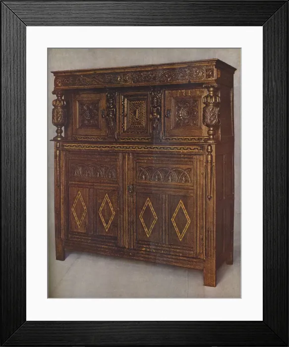 Framed Print : An Oak Court Cupboard of James Is Reign, c1615, (1936) Framed Print : An Oak Court Cupboard of James Is Reign, c1615, (1936)
