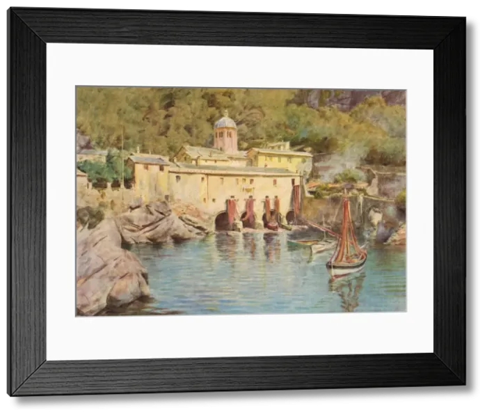 Framed Print : S. Fruttuoso, c1910, (1912). Artist: Walter Frederick Roofe Tyndale Framed Print : S. Fruttuoso, c1910, (1912). Artist: Walter Frederick Roofe Tyndale