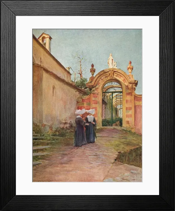 Framed Print : Entrance to the Villa Centurione, S. Margherita Ligure, c1910, (1912). Artist: Walter Frederick Roofe Tyndale Framed Print : Entrance to the Villa Centurione, S. Margherita Ligure, c1910, (1912). Artist: Walter Frederick Roofe Tyndale