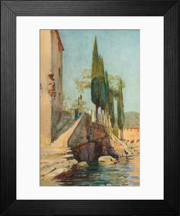 Framed Print : At. S. Michele, Rapallo, c1910, (1912). Artist: Walter Frederick Roofe Tyndale Framed Print : At. S. Michele, Rapallo, c1910, (1912). Artist: Walter Frederick Roofe Tyndale
