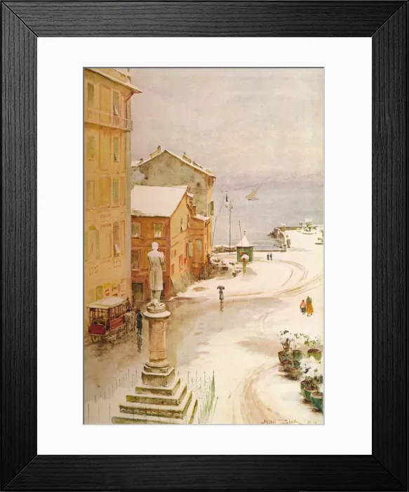 Framed Print : Piazza Mazzini, S. Margherita, c1910, (1912). Artist: Walter Frederick Roofe Tyndale Framed Print : Piazza Mazzini, S. Margherita, c1910, (1912). Artist: Walter Frederick Roofe Tyndale