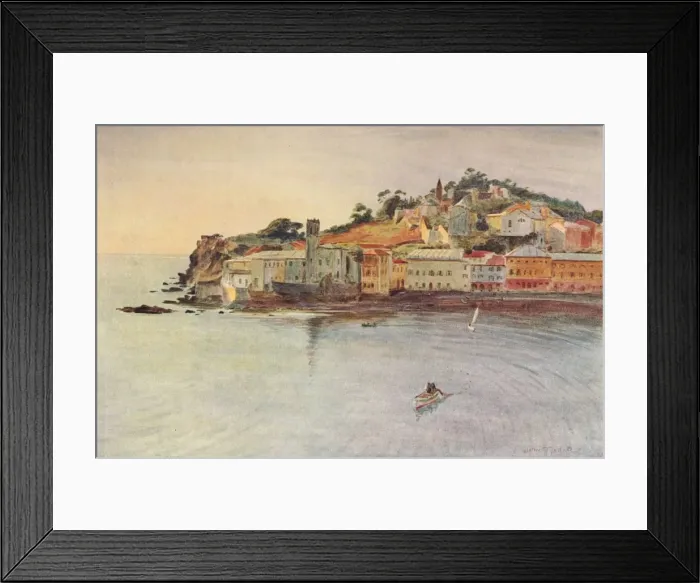 Framed Print : La Penisola, Sestri Levante, c1910, (1912). Artist: Walter Frederick Roofe Tyndale Framed Print : La Penisola, Sestri Levante, c1910, (1912). Artist: Walter Frederick Roofe Tyndale