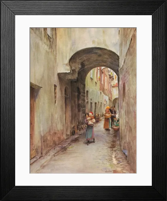 Framed Print : A Lane in Noli, c1910, (1912). Artist: Walter Frederick Roofe Tyndale Framed Print : A Lane in Noli, c1910, (1912). Artist: Walter Frederick Roofe Tyndale