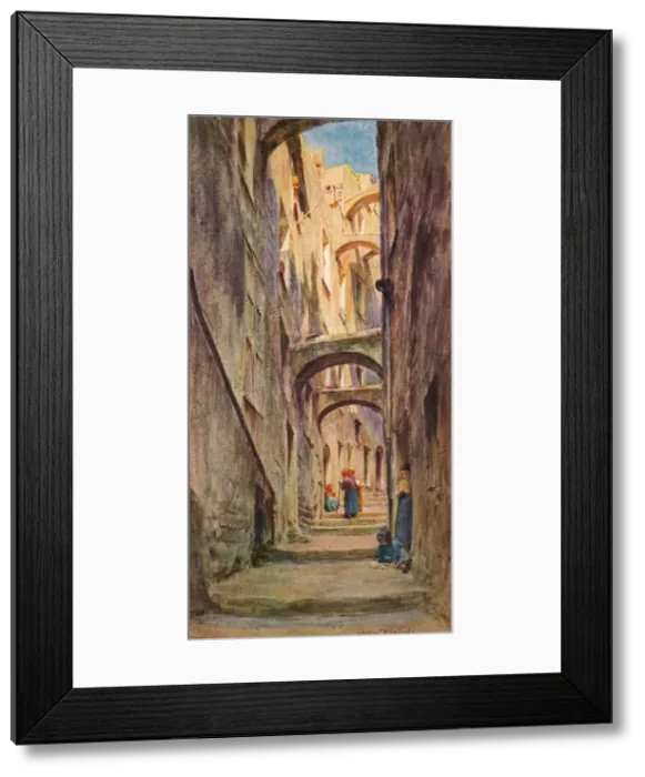 Framed Print : Vicolo della Providenza, San Remo, c1910, (1912). Artist: Walter Frederick Roofe Tyndale Framed Print : Vicolo della Providenza, San Remo, c1910, (1912). Artist: Walter Frederick Roofe Tyndale