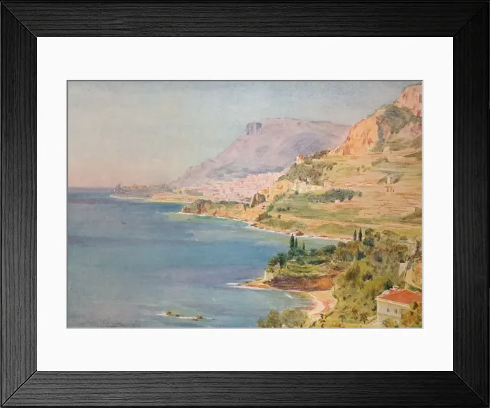 Framed Print : The Principality of Monaco, c1910, (1912). Artist: Walter Frederick Roofe Tyndale Framed Print : The Principality of Monaco, c1910, (1912). Artist: Walter Frederick Roofe Tyndale