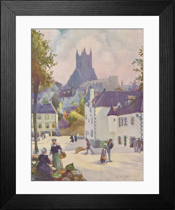 Framed Print : Springtime in Brittany (Quimperle), 1911, (1913). Artist: Joseph Ratcliffe Skelton Framed Print : Springtime in Brittany (Quimperle), 1911, (1913). Artist: Joseph Ratcliffe Skelton