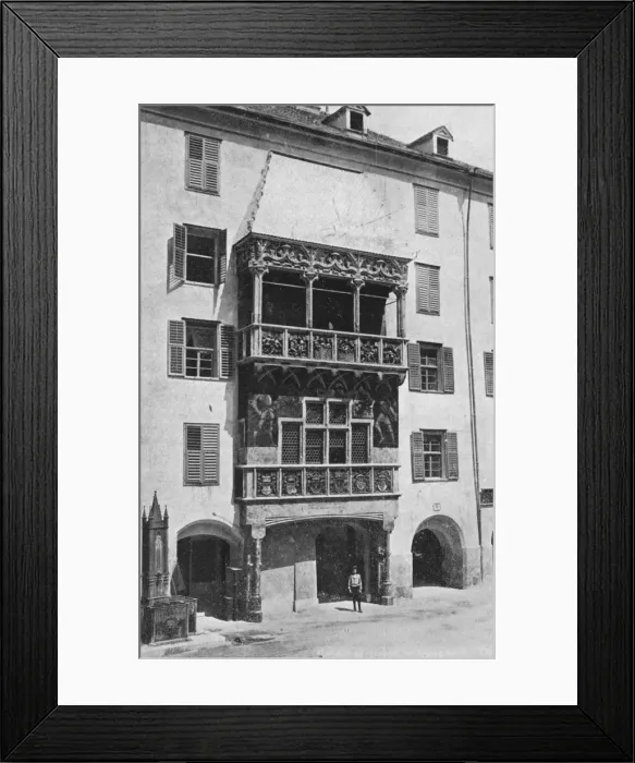 Framed Print : The Golden Roof. Insbruck, c1913. Artist: Charles JS Makin Framed Print : The Golden Roof. Insbruck, c1913. Artist: Charles JS Makin