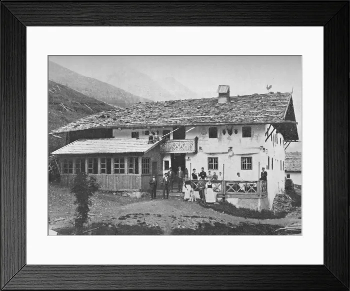 Framed Print : Mountain Chalet, Tyrol, c1913. Artist: Charles JS Makin Framed Print : Mountain Chalet, Tyrol, c1913. Artist: Charles JS Makin