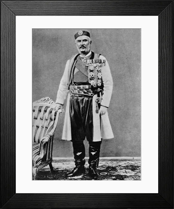 Framed Print : Nicholas I. King of Montenegro, c1913. Artist: Charles JS Makin Framed Print : Nicholas I. King of Montenegro, c1913. Artist: Charles JS Makin
