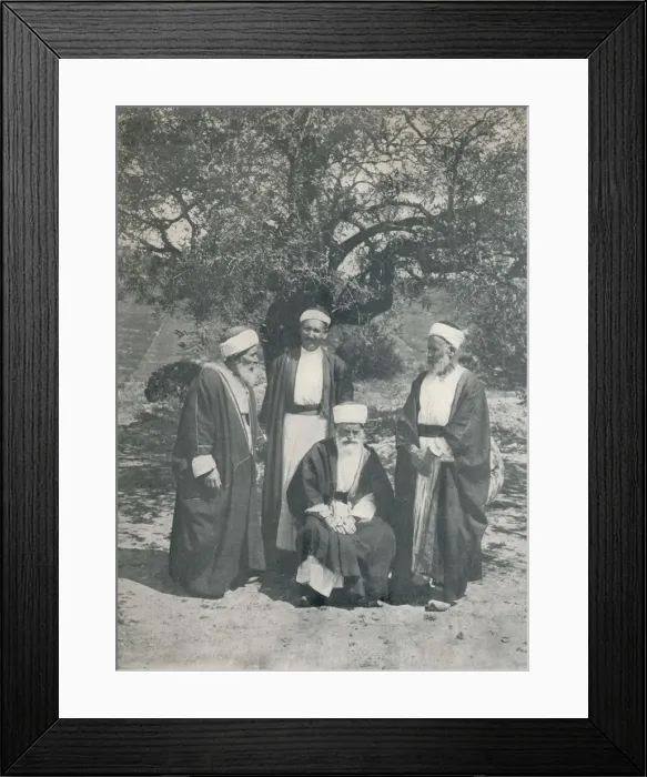Framed Print : Druse Chiefs, c1913. Artist: Charles JS Makin Framed Print : Druse Chiefs, c1913. Artist: Charles JS Makin